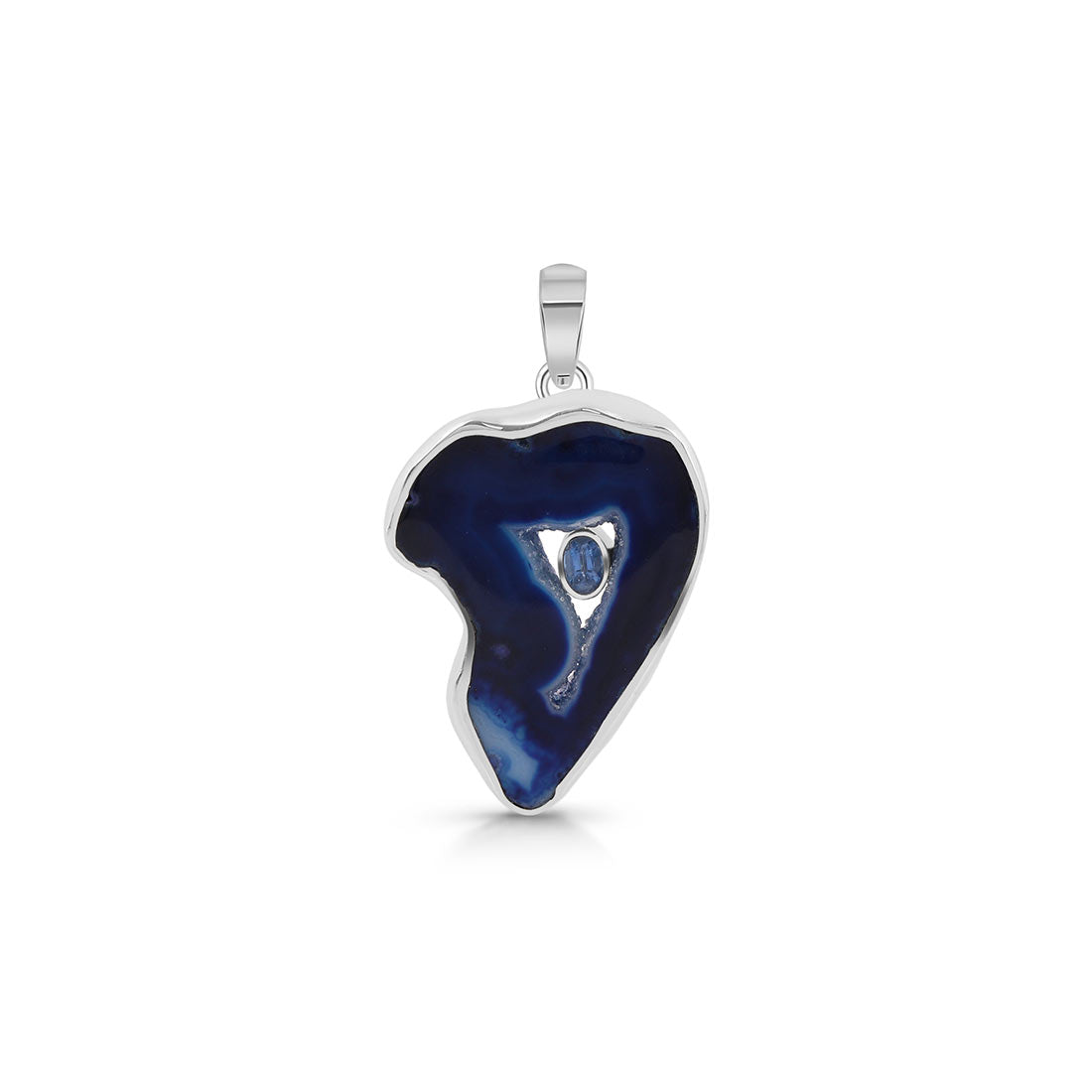Blue Agate Pendant-(ABU-P-45.)